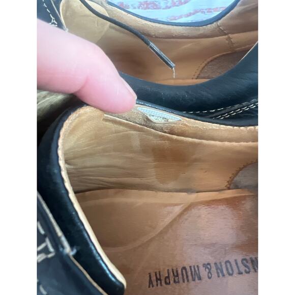 Johnston & Murphy Mens Shuler Bicycle toe Oxford Lace Up Dress  Black Size 11 - Picture 3 of 14